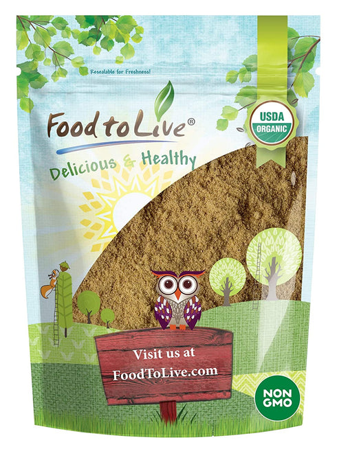 Organic Ginger Root Powder, 4 Ounces - Non-GMO, Kosher, Bulk, Raw Ground Ginger Root, Flour, Sirtfood