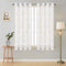 Curtains Semi Sheer Window Curtains Tree Branches Drapes Linen Panels Grommet Window Curtains for Bedroom, Living Room, Laundry, Nursery 50 — 63 Inches 2 Panels White Yellow and Gray