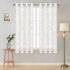 Curtains Semi Sheer Window Curtains Tree Branches Drapes Linen Panels Grommet Window Curtains for Bedroom, Living Room, Laundry, Nursery 50 — 63 Inches 2 Panels White Yellow and Gray