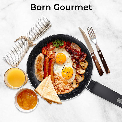 3 Quart Pot-3 qt Saucepan with Lid, Nonstick Saucepan with Lid, 4.4" Deep Soup Pot, Sauciers, Heating Fast, Easy to Clean, Comfortable Handle, Suitable for Every Stove, Black