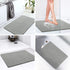 LuxStep Shower Mat Bathtub Mat,24x16 inch, Non-Slip Bath Mat with Drain, Quick Drying PVC Loofah Bathmat for Tub,Shower,Bathroom (24"x16"+24"x16",Grey)