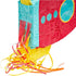 Blue Panda Rocket Ship Pinata for Space Birthday Party Supplies (16.5 x 12.5 x 3 In)