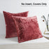 PHF Velvet Euro Sham, 26" x 26", 2 Pack Color Gradient Luxury Home Decorative Euro Throw Pillow Covers, Super Soft Cozy European Pillow Covers, No Filling, Light Burgundy