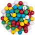 75 Multi-Color Bingo Balls| 3/5 inch Plastic Balls for Standard Bingo Cages and Raffles| Lost Bingo Ball Replacement