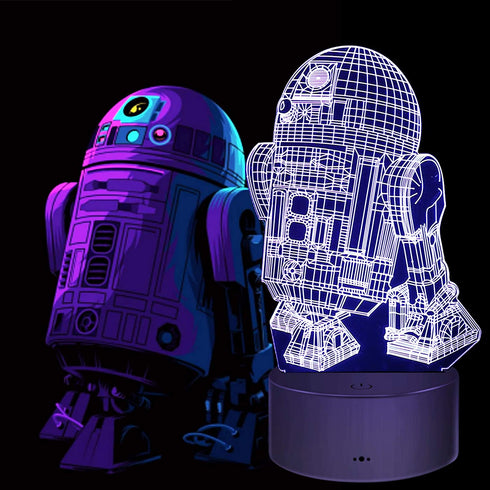 3D Illusion Star Wars Night Light for Kids,4 Pattern with Timing Function Star Wars Toys Gifts Night Lamp for Room Decor,Great Birthday Gifts for Kids Star Wars Fans Boys Girls Men