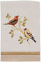 Avanti Linens Gilded Birds Collection, Hand Towel, Ivory