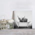 Canvas Prints Wall Art Paintings Farmhouse Animal Highland Cow in Bathtub Bubble Funny Cattle HD Print Painting Wall Artworks Pictures Framed Painting Wall Art for Living Room Bedroom 12x12 inch