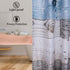Rustic Shower Curtain,Blue Fabric Shower Curtain for Bathroom,Farmhouse Shower Curtain,Blue Grey Wood Barn Door Country Shower Curtain,Rustic Farmhouse Shower Curtains Bath Curtain for Bathroom