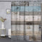 Rustic Shower Curtain,Blue Fabric Shower Curtain for Bathroom,Farmhouse Shower Curtain,Blue Grey Wood Barn Door Country Shower Curtain,Rustic Farmhouse Shower Curtains Bath Curtain for Bathroom