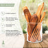 Spurtle Set - Wooden Spurtle Set Cooking Utensils As Seen on TV - Stirring Heavier Foods - Ergonomic, No Fatigued Wrists, Hands - For Nonstick, Porcelain Cookware - Longer Surface Area Kitchen Tool