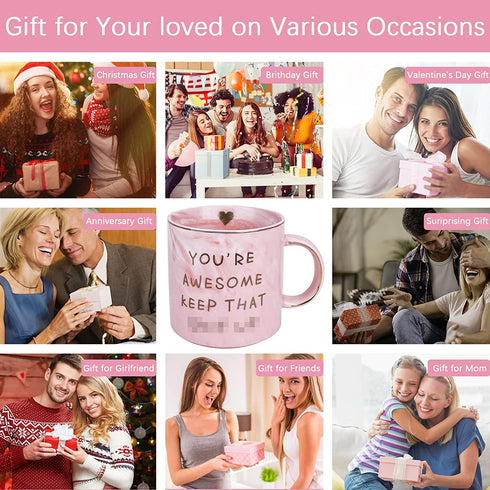 Gifts for Mom Women Wife Her,12 OZ Funny Mug Mothers Day Gifts from Daughter,Birthday White Elephant Gifts,Christmas Stocking Stuffers for Women,Awesome Valentines Day Gifts for Girlfriend Sister