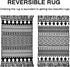 Upgraded Boho Bathroom Rug 2'x3', 100% Woven Geometric Rug for Bedroom Black and White Rug Bohemian Bath Mat, Kitchen Rug Washable Cotton Small Throw Rug, Tassel Rug for Kitchen/Laundry/Doorway/Porch