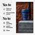Stojo Collapsible Travel Cup With Straw Denim Blue, 16oz / 470ml - Reusable To-Go Pocket Size Silicone Bottle for Hot and Cold Drinks - Perfect for Camping and Hiking - Microwave & Dishwasher Safe