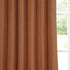 HPD Half Price Drapes BOCH-LN185-P Faux Linen Room Darkening Curtain (1 Panel) 50 X 96, BOCH-LN18517-96, Desert Orange