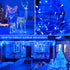500 LED Christmas Fairy String Lights by Fiee, 8 Lighting Modes, 175ft Plug in String Waterproof Mini Lights for Outdoor Indoor Holiday Christmas Wedding Party Bedroom Decorations, 500L Blue