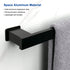 NearMoon Bath Towel Bar, Bathroom Accessories-Premium Thicken Space Aluminum Square Shower Towel Rack for Bathroom/Kitchen, Towel Holder Wall Mounted (16 Inch, Matte Black)