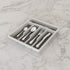 Lavish Home Silverware Organizer 5 Compartment Plastic Flatware, Cutlery and Utensil Drawer Storage for Home or RV with Non-Slip Rubber Liner
