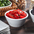 Wareland 10 Ounce Thick Edge Salsa Bowls Set of 3, Extra Sturdy Small Bowls for Side Dishes, 4.75 inch Bright White Ceramic Dipping Bowls for Charcuterie, Dishwasher Microwave Oven Safe Bowls