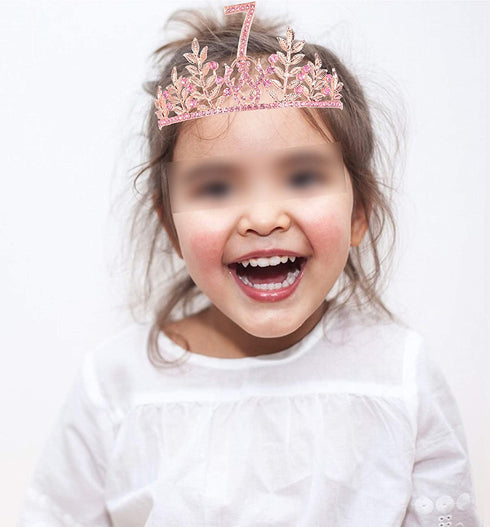 7th Birthday Gifts for Girls,7th Birthday Tiara and Sash,7 Fabulous Sash and Crystal Tiara,7th Birthday Decorations for Girls,7th Birthday Party Supplies,Happy 7th Birthday,7th Birthday Crown