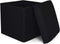 RONSTA Storage Ottoman, Foldable Cube Ottoman with Storage for Children, Foot Rest, Cloth Foot Stools and Ottomans with Memory Foam and Faux Linen Seat 12"X12"X12" (Linen-Black)