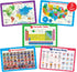 Simply Magic 5 Placemats for Kids - Kids Placemats Non Slip, Washable Reusable Children Placemats, Educational Placemats: USA and World Maps, Periodic Table, US Presidents, Plastic Placemats for Kids