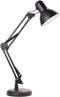 Newhouse Lighting Wright Painted Black Metal Flexible 2-in-1 Weighted Base and Clamp Mount Swing Arm Wright Architect Desk Lamp with Energy-Efficient 5-Watt LED Bulb