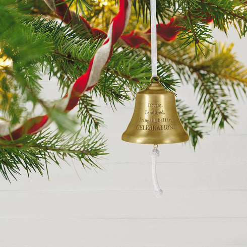 Hallmark Keepsake Christmas Ornament 2021, Cancer Survivor's Bell, Metal