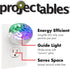 Projectables Northern Lights LED Projection Night Light with Moving Atmospheric Effects, 30404, Aurora Borealis Motion Effects Project Onto Wall and Ceiling,Multi