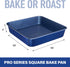Granitestone Blue Bakeware Nonstick Square Baking Pan, Square Cake Pan, Brownie Pan Large 9.5? x 9.5? x 2? Size, Even Heat & Non-Warp Technology, Ultra Nonstick Mineral Coating, Dishwasher Safe