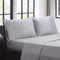 Intelligent Design Microfiber Bed Sheet Set Wrinkle Resistant, Soft Sheets with 12" Pocket, Modern, All Season, Cozy Bedding-Set, Matching Pillow Case, Queen, Grey Chevron, 4 Piece