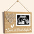 New Mom Gifts Baby Ultrasound Picture Frame Sonogram Keepsake Frame, Mothers Day Pregnancy Gifts for First Time Mom Dad, Pregnancy Announcements Gender Reveal Baby Shower Gifts Nursery Decor-4x6 Photo