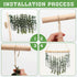 Artificial Eucalyptus Wall Hanging Plant, Boho Wall Decor for Bathroom Greenery Wall Hanging Decor for Bedroom, Farmhouse, Wedding and Living Room