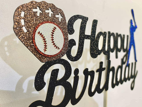 Baseball Birthday Decorations - Baseball Party Supplies Kit Set of Birthday Banner,Pennant Banner,Baseball Balloons and Baseball cake topper for Baseball/Sports Theme party decor