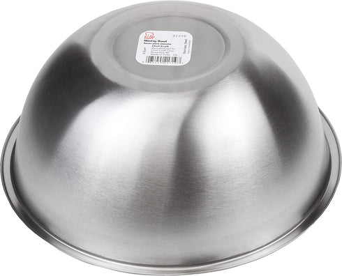 Chef Craft Brushed Stainless Steel Mixing Bowl, 8 Quart