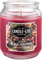 CANDLE-LITE Juicy Black Cherries Single-Wick Candles, 18 oz. Jar, Dark Red
