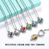 shajwo Cremation Jewelry Heart Urn Necklace for Ashes for Women Gilrs Mini Memorial Keepsake Birthstone Crystals Human Pet Ashes Pendant