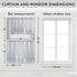 Caf© Curtains for Kitchen, Bathroom Curtains with Valance, Embroidered lace Border. (Steele Gray)