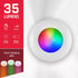 Energizer LED Puck Lights, 3 Pack, Color Changing, Remote Controlled, Battery Operated, Wireless, 35 Lumens, Dimmable, Perfect for Under Cabinet, Closet, Bedroom, and More, 39154