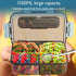 Bento box adult lunch box,lunch box kids,1500ML for lunch,Microwave & Dishwasher & Freezer Safe, BPA Free (BLACK)