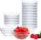 16 Pack 4 Inch Glass Ramekins Bowls, Farielyn-X Mini Glass Prep Dessert Bowls Small for Kitchen Prep, Dessert, Dips, and Candy Dishes or Nut Bowls