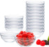 16 Pack 4 Inch Glass Ramekins Bowls, Farielyn-X Mini Glass Prep Dessert Bowls Small for Kitchen Prep, Dessert, Dips, and Candy Dishes or Nut Bowls
