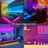 Gupup Bluetooth LED Strip Lights 50ft,Color Changing LED Lights for Bedroom,Built-in-Mic,Music Sync LED Light Strips,Phone Smart Controlled(APP+Remote+Mic)