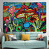 Tapestry Trippy Mushroom Tapestry Hippie Colorful Art Tapestry Psychedelic Eyes Tapestries Trippy Wall Tapestry Wall Hanging for Room(36 x 48 inches)