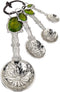 Ganz 4-Piece Measuring Spoons Set, Turtle , silver