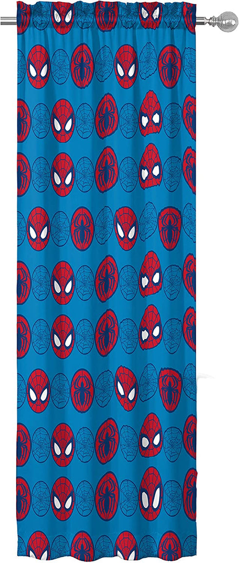 Jay Franco Marvel Super Hero Adventures Go Spidey 63" Inch Drapes - Beautiful Room D©cor & Easy Set Up, Bedding Features Spiderman - Curtains Include 2 Tiebacks, 4 Piece Set (Official Marvel Product)