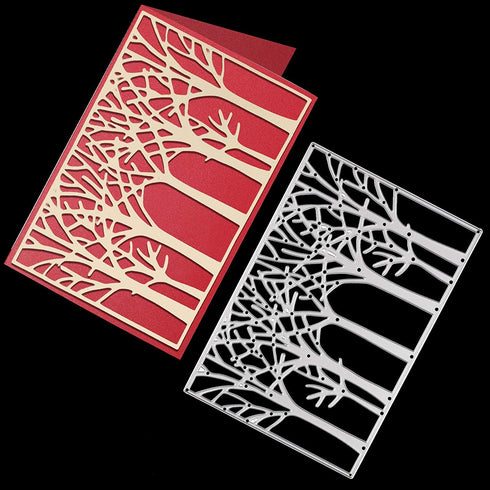 OOTSR Tree Metal Cutting Die Cuts, Cutting Dies for Card Making, Paper Cut Dies for DIY Scrapbooking Paper Stencil Embossing Card Template