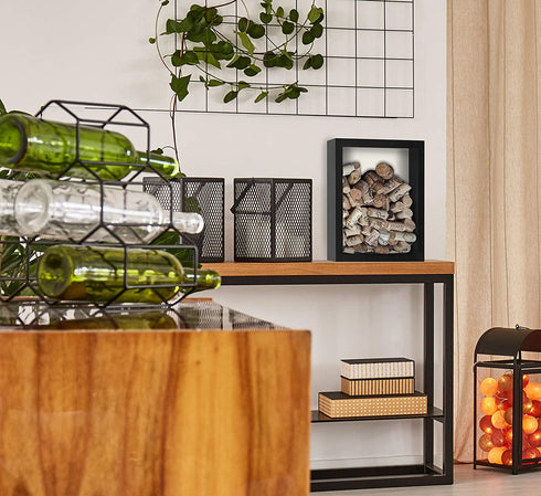 Americanflat 11x14 Shadow Box Frame in Black with Soft Linen Back - Composite Wood with Polished Glass for Wall and Tabletop