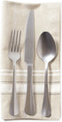 DII Kitchen Essentials Everyday French Stripe Tabletop Collection, Napkin Set, 20x20, Taupe/White, 6 Piece