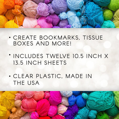 Darice B00DV68A9I 10.5" x 13.5" (12 Piece) Clear