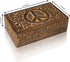 Great Birthday Gift Ideas Handmade Decorative Wooden Jewelry Box Jewelry Organizer Keepsake Box Treasure Chest Trinket Holder Watch Box Storage Box Anniversary Housewarming Gifts Women (Natural Finish)